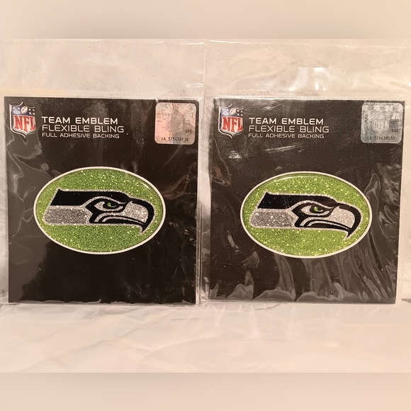 Seattle Seahawks Stickers set of 2 - Picture 1 of 2